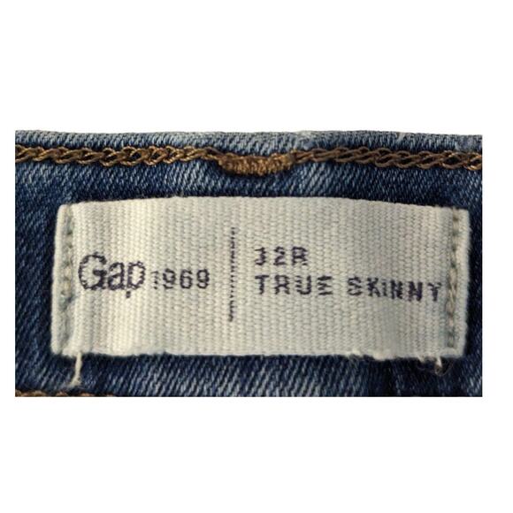 Gap 1969 30 Regular Women's True Skinny Jeans Mid Wash Denim - Picture 8 of 15
